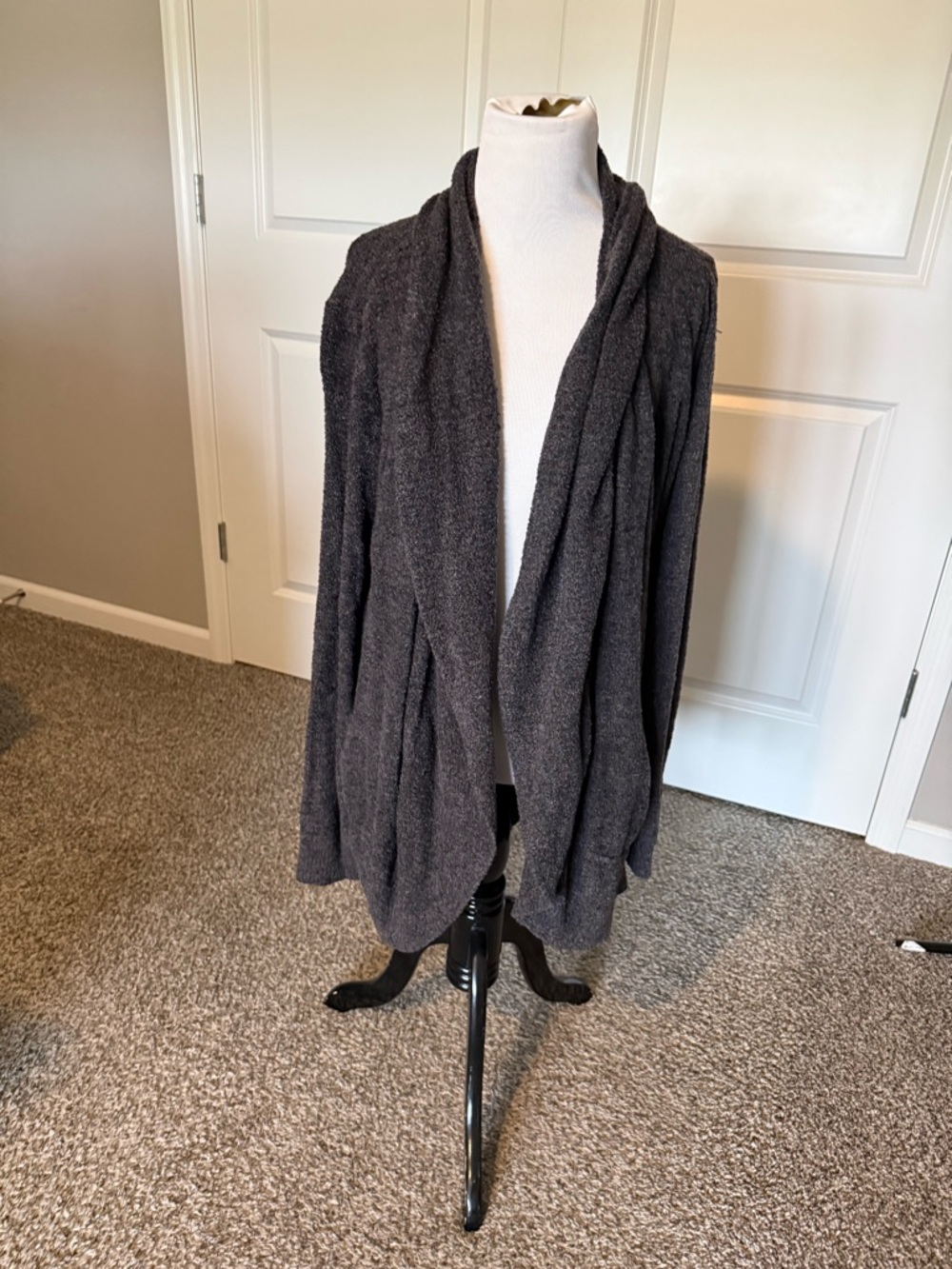 Barefoot Dreams Charcoal Gray CozyChic Lite Sweater